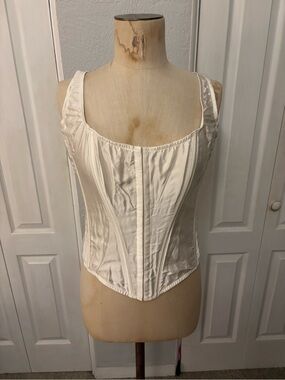 Victoria’s Secret 100% Silk White Corset Size XL